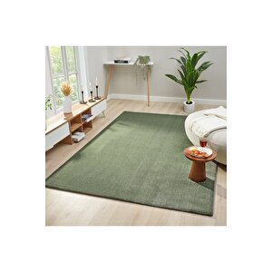 Seyran Bali 4005 Yeşil Düz Renk Spor Tozumaz Yumuşak Dokulu Shaggy Halı Salon Oturma Odası Halısı 120x250 cm