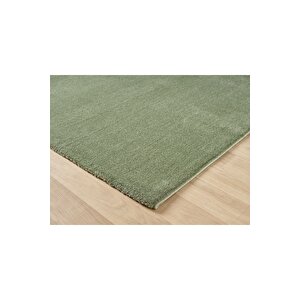 Seyran Bali 4005 Yeşil Düz Renk Spor Tozumaz Yumuşak Dokulu Shaggy Halı Salon Oturma Odası Halısı 120x250 cm