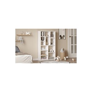 Korrion Kitaplık 124cm Beyaz Kor1-w Beyaz