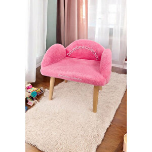 Çocuk Sandalyesi, Pembe Rengi, Çocuk Pufu , Sırtlı Puf , Çocuk Puf, Çocuk Dinleme Koltuğu Pembe