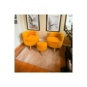 Köşe Takım,çay Seti Ikili Koltuk Berjer Ve Puf Takımı (salon, Balkon, Ofi̇s) 3 Lü Takım