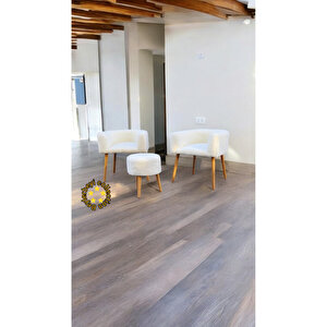 Çay Seti ,kırık Beyaz,tekli Koltuk Berjer Ve Puf Takımı (salon, Balkon, Ofi̇s) 3lü  Takım