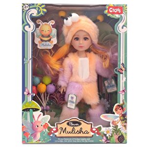 Mulisha Flower Arı Kostümlü Oyuncak Bebek Aksesuarlı 30 Cm Qj183d