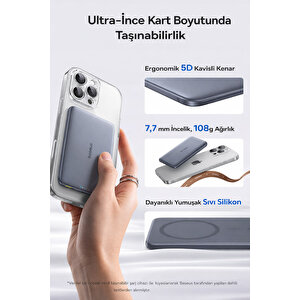 Am41 Picogo 0.3'' Ultra İnce 5000mah Magsafe Kablosuz Powerbank