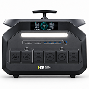 Initial Entropy Energy 2048wh | 6400w Max.  Lifepo4 Taşınabilir Güç Kaynağı Mobil Aplikasyon Dahili Powerbank Jumpstarter + Fener  +4000 Üstü Döngü %99.99 Bms Çoklu Çıkış | P3200