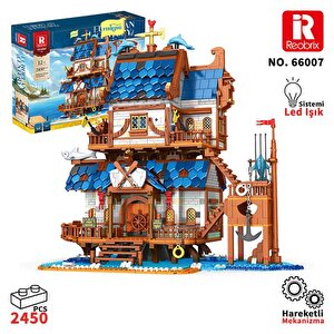 Reobrix Technic 66007 Balıkçı Evi Yaratıcı Yapı Blok Seti Building Blocks (fishing Store)-2450 Parça