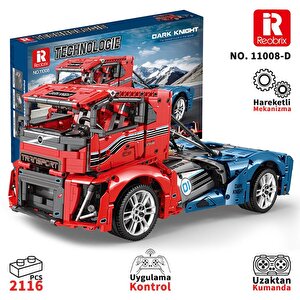 Reobrix Technic 11008 Rc Tır Kamyonet Kumandalı&motorlu Yaratıcı Yapı Blok Seti Building Blocks - 2116 Parça