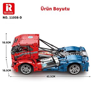 Reobrix Technic 11008 Rc Tır Kamyonet Kumandalı&motorlu Yaratıcı Yapı Blok Seti Building Blocks - 2116 Parça