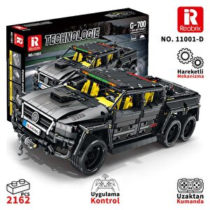 Reobrix Technic 11001-d Mercedes Benz G700 Brabus Araba 6x6 Motor&kumanda Yaratıcı Yapı Blok Seti Building Block 2162parça