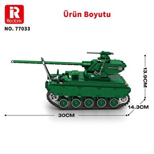 Reobrix 77033 World Of Tanks Fransız Hafif Tankı Amx-13 Yaratıcı Yapı Blok Seti Building Blocks - 1037 Parça