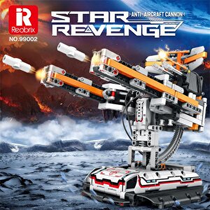 Reobrix 99002 Uçaksavar Topu (star Revenge Anti-aircraft Connon)kumanda&motor Yaratıcı Yapı Blok Seti