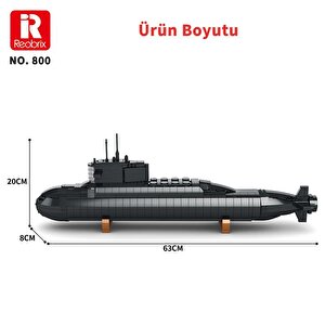 Reobrix 800 Nükleer Denizaltı Yaratıcı Yapı Blok Seti Building Blocks (nuclear Submarine) - 1498 Parça