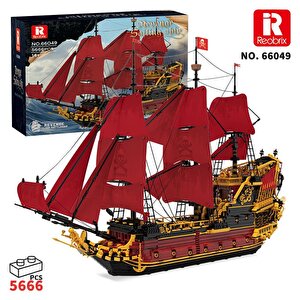 Reobrix 66049 Kraliçe Anne'nin İntikamı Gemi Yaratıcı Yapı Blok Seti Building Blocks (revenge Sailing Ship) - 5666 Parça