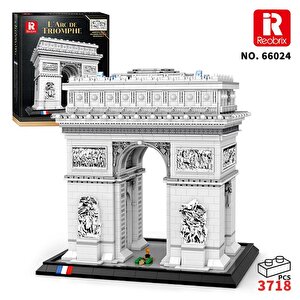 Reobrix 66024 Zafer Takı Yaratıcı Yapı Blok Seti Building Blocks (arch Of Triumph)- 3718 Parça