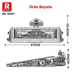 Reobrix 99007 Star Revenge Art Drawings Yaratıcı Yapı Blok Seti Building Blocks - 5345 Parça