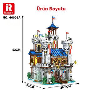 Reobrix 66006 Altın Aslan Kalesi Yaratıcı Yapı Blok Seti Building Blocks (golden Lion Castle)-2722 Parça