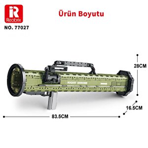 Reobrix 77027 At-4 M136 Antitank Grenade Launcher Yaratıcı Yapı Blok Seti Building Blocks 1748 Parça