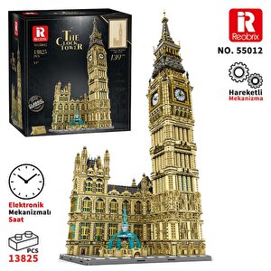 Reobrix 55012 Saat Kulesi Big Ben Yaratıcı Yapı Blok Seti Building Blocks (the Clock Tower)-13825parça