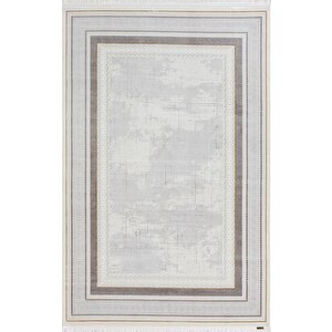Trend Tr003s Bej Akrilik Pamuk Modern Yumuşak Mutfak Yatak Odası Salon Oturma Odası Halısı 120x180 cm