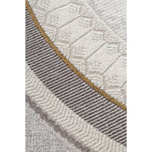 Trend Tr003s Oval Bej Akrilik Pamuk Modern Yumuşak Mutfak Yatak Odası Salon Oturma Odası Halısı 120x180 cm