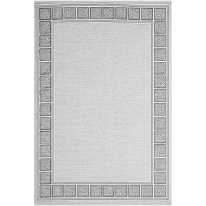 Zenith Zn001a Gri Halı Antrasit Kenar Çerçeveli Modern Parlak Yumuşak Kadife Ince Antialerjik Salon 120x180 cm