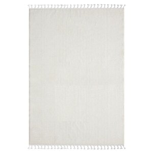 Wool Wl005a Beyaz Halı Sisal Bukle Dekoratif Tozsuz Antialerjik Salon Halısı Yatak Odası Koridor 120x180 cm
