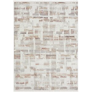 Lotus 8576 Gri Halı Renkli Detay Modern Desenli İnce Akrilik Tozuaz Salon Halısı Yatak Odası Koridor 100x200 cm