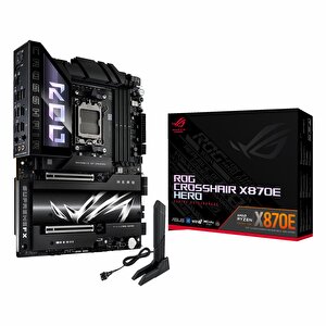 Rog Crosshair X870e Hero Ddr5 (8600mhz)oc M.2 Hdmi/usb-c Pcie 5.0 Am5 Atx Anakart