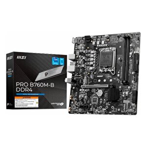Msi Pro B760m-b Ddr4 (4800mhz)oc M.2 Hdmi Pcie 4.0 1700p Matx Anakart