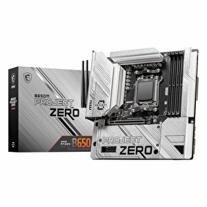Msi B650m Project Zero Ddr5 (7600mhz)oc M.2 Hdmi/dp/usb-c Pcie 4.0 Am5 Matx Anakart