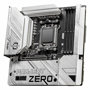 Msi B650m Project Zero Ddr5 (7600mhz)oc M.2 Hdmi/dp/usb-c Pcie 4.0 Am5 Matx Anakart