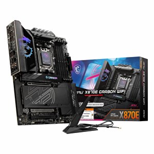 Msi Mpg X870e Carbon Wifi Ddr5 (8400mhz)oc M.2 Hdmi/usb-c Pcie 5.0 Am5 Atx Anakart