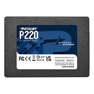 Patriot P220 P220s256g25 256gb (550/490mb/s) 2.5" Sata3 Ssd