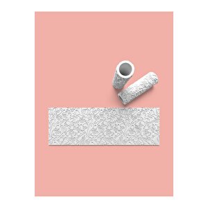 Hamur Seramik Polimer Kil Desen Verici Rulo Silindir 10 Cm Uzunluk 0703-5