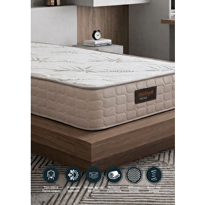 Full Ortopedik Natural Süper Bambu Yaylı Yatak 90x190 cm