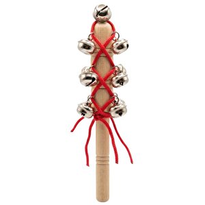 Ahşap Zilli Ritim Çubuğu 19.5 Cm