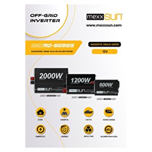 Mexxsun 1200w 12v Modifiye Sinüs Inverter
