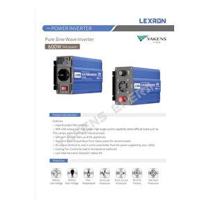 Lexron 600w 12v Tam Sinüs Inverter