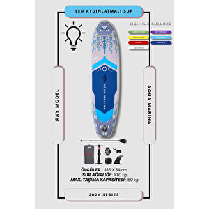 Ray 11’0” Tpu Şişme Stand Up Paddle Board | Led Aydınlatmalı Sup