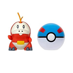 Pokemon Battle Clip N Go Fuecoco Ve Great Ball Figür Seti Pkw4156