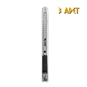 Metal Dar Maket Bıçağı Falçata - 9 X 0.4 Mm. - 3 Adet