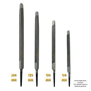 Sgs Üçgen Eğe Regular Kalın Dişli 8" - 200 Mm. - 12 Adet