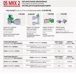 Mepa 05 Mkk 2 Sürgülü Katlanır Kapak Sistemi