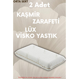 Kaşmir Visco Yastık - Özel Büyük Boy Cashmere Uyku Yastığı - Ortopedik Kaşmir Kumaş Visko Yastık