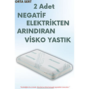 Dinlendirici Visko Yastık - Meditation Ortopedik Visco İyon Dengeli Anti Statik 2 Adet