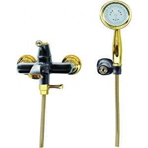Eg2500-s Elegant Banyo Bataryası Ve El Duşu - Siyah Altın