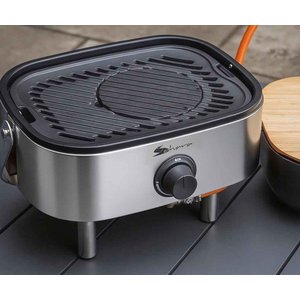 Portatif Mini Gazlı Barbekü - Metalik, Taşınabilir Kamp Ve Piknik Mangalı