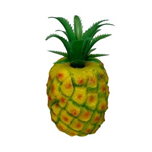Yapay Ananas Meyve Ananas Artificial Pıneapple 15cm Plastik