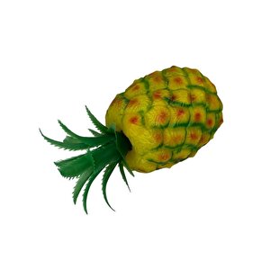 Yapay Ananas Meyve Ananas Artificial Pıneapple 15cm Plastik