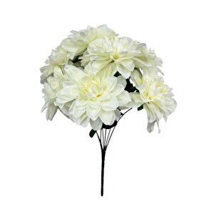 Yapay Çiçek Beyaz 7li Yıldız Çiçeği Demeti 40*30cm